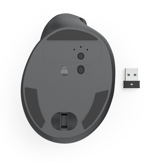 Hama “EWM-500R” Ergonomic Vertical Mouse, Radio, Optical, 7 Buttons, black