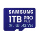 Memory card Samsung PRO Plus 1 TB, microSDXC UHS-I Class 10, Adapter