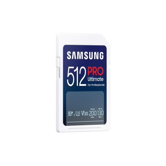 Memory card Samsung 512Gb PRO Ultimate SD Card Full-Size SDXC UHS-I , U3, V30, USB Adapter