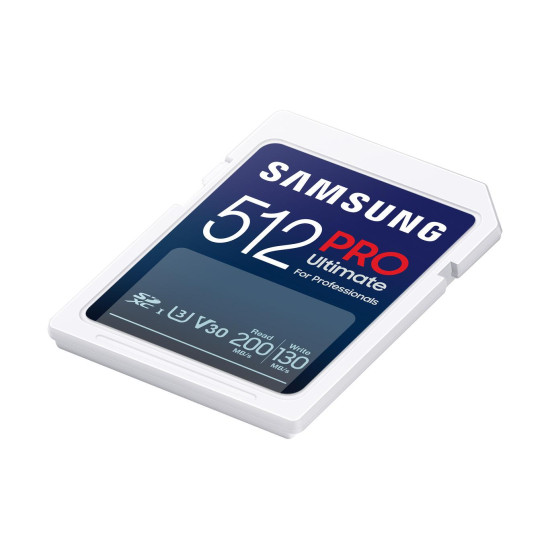 Memory card Samsung 512Gb PRO Ultimate SD Card Full-Size SDXC UHS-I , U3, V30, USB Adapter