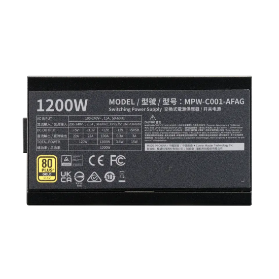 Power Supply Cooler Master Elite Gold 1200W ATX 3.1