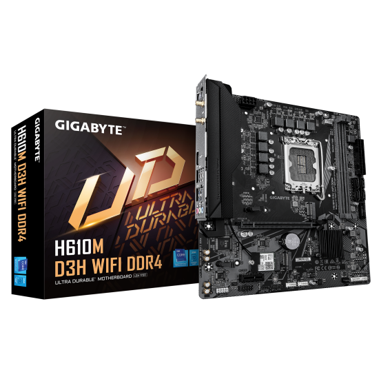 Motherboard GIGABYTE H610M D3H WIFI DDR4, socket 1700, Micro ATX