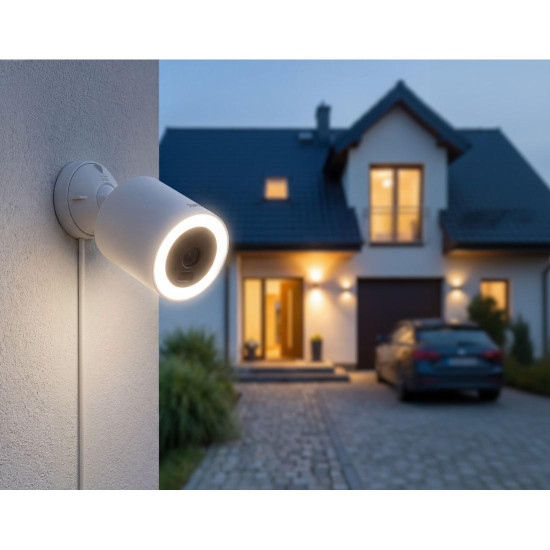 Hama WLAN Surv. Camera with Light and Motion Detector, Smart, for Outdoors