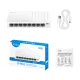 Суич Cudy GS108U, 8-портов 10/100/1000 Mbps RJ 45, USB-C - Бял