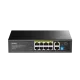Суич Cudy GS1010P V3.0 , 8-портов 10/100/1000 Mbps RJ 45, 2xUplink порта - Черен