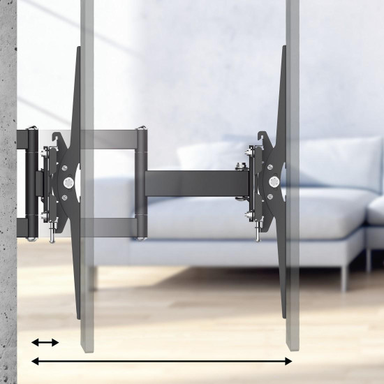 Hama TV Wall Bracket, Swivel, Tilt, Pull-out, 216 cm (85”), up to 50 kg