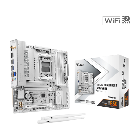 Motherboard ASRock B850M CHALLENGER WIFI WHITE socket AM5
