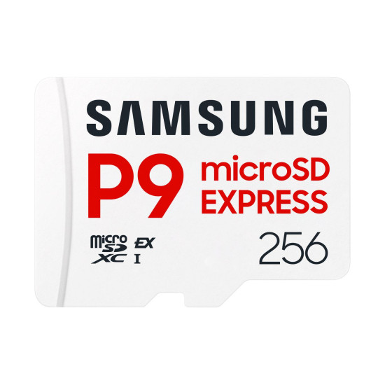 Memory card Samsung microSDXC, 256GB, P9 Express, 800 MB/s, UHS-I 90 MB/s U3, V30, A1