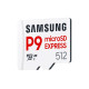Memory card Samsung microSDXC, 512GB, P9 Express , 800 MB/s, UHS-I 90 MB/s U3, V30, A1