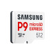 Memory card Samsung microSDXC, 512GB, P9 Express , 800 MB/s, UHS-I 90 MB/s U3, V30, A1