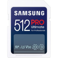 Memory card Samsung 512GB PRO Ultimate SD Card Full-Size SDXC UHS-I , U3, V30