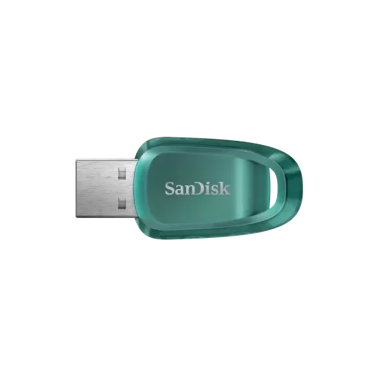 SanDisk Флаш памет Ultra ECO  128GB, USB 3.2 100 MB/s , зелена