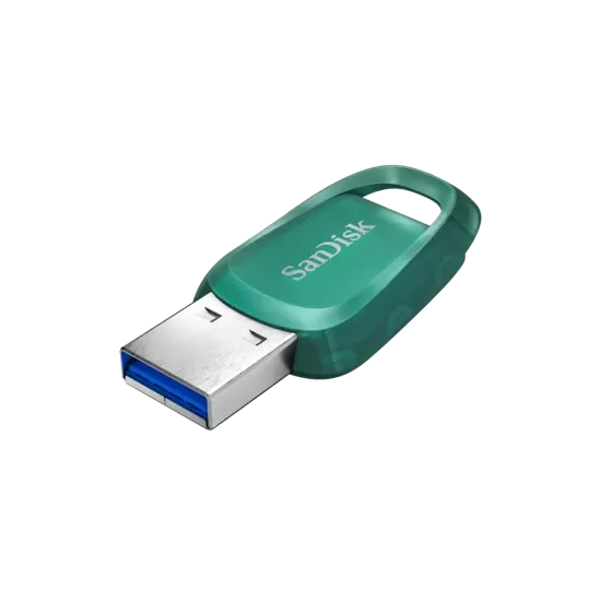 SanDisk Флаш памет Ultra ECO  128GB, USB 3.2 100 MB/s , зелена