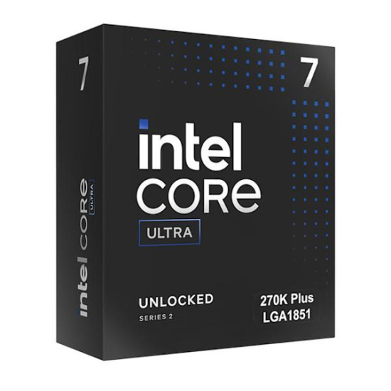 CPU Intel Core Ultra 7 270K Plus, 24 Cores 3.7 GHz, 40MB, 125W, LGA1851, BOX