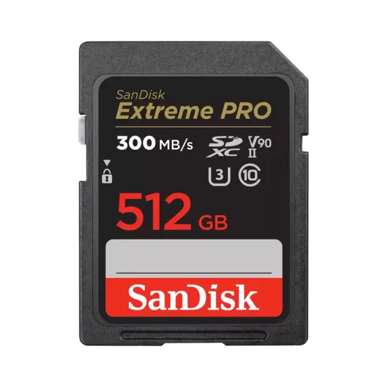 SanDisk Memory card Extreme Pro SDXC 512GB, 300MB/s, V90 UHS-II
