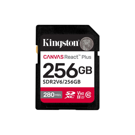 Memory card Kingston Canvas React Plus V60 UHS-II 256GB