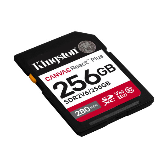 Memory card Kingston Canvas React Plus V60 UHS-II 256GB