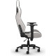 Геймърски стол Corsair T3 RUSH - Fabric Grey/White