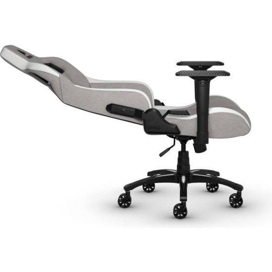 Геймърски стол Corsair T3 RUSH - Fabric Grey/White
