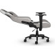 Геймърски стол Corsair T3 RUSH - Fabric Grey/White