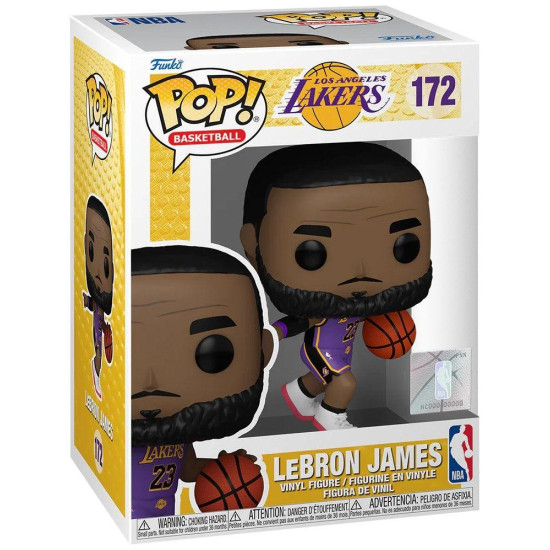 Фигурка Funko Pop! Basketball: NBA Los Angeles Lakers - LeBron James #172