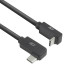 ACT Кабел USB-C - USB-C, 10Gbps, 60W, 1 m, конектори 90° left/right, up/down angled