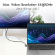 ACT Кабел USB-C - USB-C, 10Gbps, 60W, 1 m, конектори 90° left/right, up/down angled
