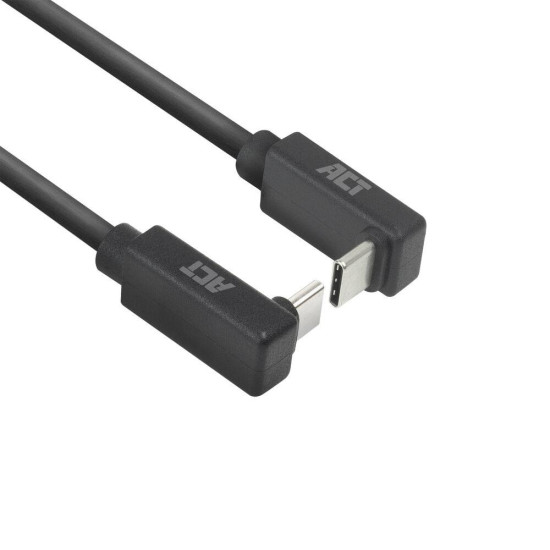 ACT USB 3.0 10Gbps 60W USB Type-C® (up/down angled) to USB Type-C® (up/down angled) Cable, 0.5 meters