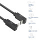 ACT USB 3.0 10Gbps 60W USB Type-C® (up/down angled) to USB Type-C® (up/down angled) Cable, 0.5 meters