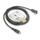ACT Cable USB-C - USB-C, 10Gbps, 60W, 1 m, connectors - one straight and one 90° up/down angled