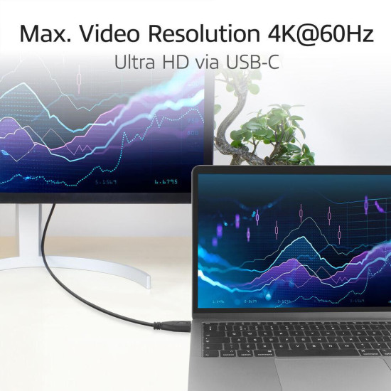 ACT Cable USB-C - USB-C, 10Gbps, 60W, 0.5 m, connectors - 1x прав и 1x на 90° up/down angled