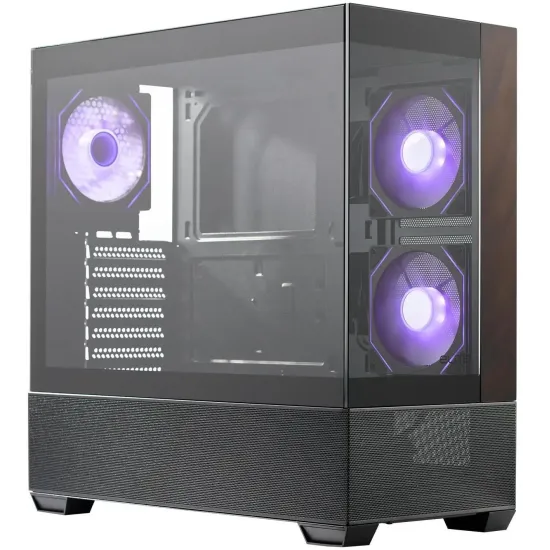 Кутия CoolerMaster Elite 690 Wood - Черна