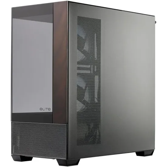 Кутия CoolerMaster Elite 690 Wood - Черна