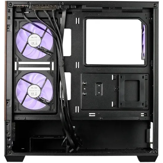 Кутия CoolerMaster Elite 690 Wood - Черна