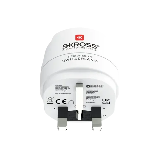 Skross адаптер 220V EU към UK
