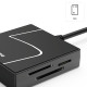 HAMA Четец за карти USB, USB-A, с USB-C адаптер, USB 3.2 Gen1, SD/micro-SD/CF/MS