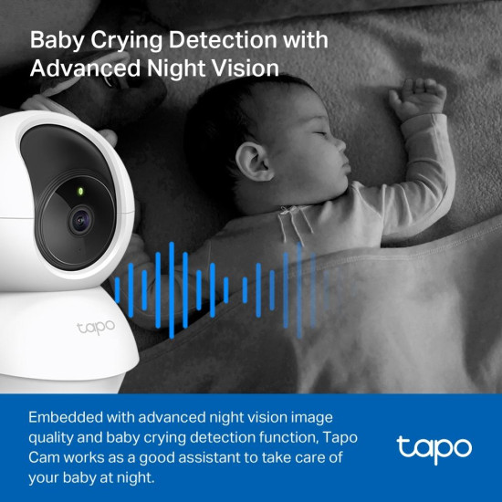 TP-Link Tapo C200P2 - Pan/Tilt Wi-Fi Camera 2-Pack