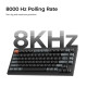 Wireless Mechanical Keyboard Keychron V1 Ultra 8K - Silk POM Switch Red
