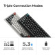 Wireless Mechanical Keyboard Keychron Q6 Ultra 8K Black - Silk POM Switch Banana