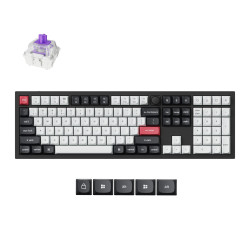 Безжична механичка клавиатура Keychron Q6 HE QMK Gateron Double-Rail Magnetic Switch - Carbon Black
