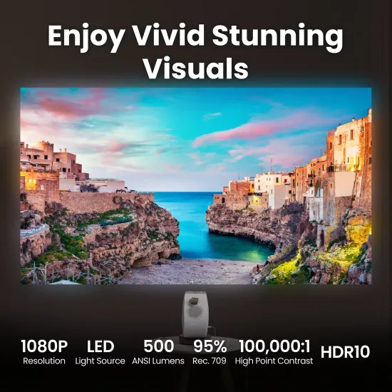 Портативен проектор BenQ GV32 - Full HD 1080p, 500lm