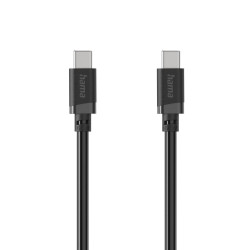 Hama Charging Cable, USB-C - USB-C, 60 W, 1 m, black