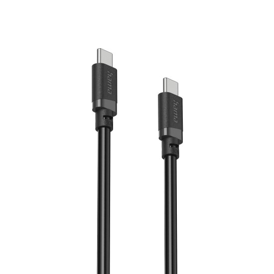 Hama Charging Cable, USB-C - USB-C, 60 W, 1 m, black