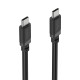 Hama Charging Cable, USB-C - USB-C, 60 W, 1 m, black