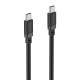 Hama Charging Cable, USB-C - USB-C, 60 W, 1 m, black