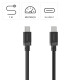 Hama Charging Cable, USB-C - USB-C, 60 W, 1 m, black