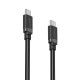 Hama Charging Cable, USB-C - USB-C, 60 W, 1 m, black