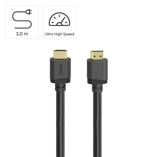 Hama Ultra High Speed HDMI™ Cable, Certified, Plug - Plug, 8K, 3.0 m