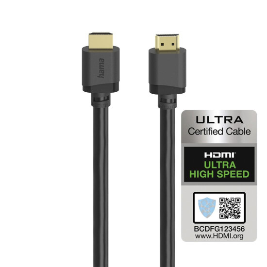 Hama Ultra High Speed HDMI™ Cable, Certified, Plug - Plug, 8K, 5.0 m