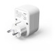HAMA 3-мултипортов контакт, 1 x USB-C PD, 1 x USB-A, 1 x Шуко контакт, 30W PD